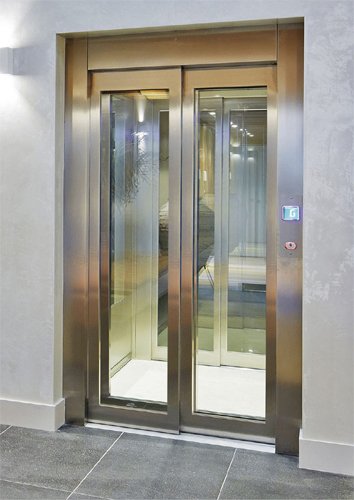 telescopic elevator Glass door